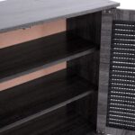 ΠΑΠΟΥΤΣΟΘΗΚΗ-ΝΤΟΥΛΑΠΙ MCKENNA ΞΥΛ.3ΠΟΡΤΕΣ HM2267.01 ΑΝΘΡΑΚΙ 112x30x68,5 cm - Image 5