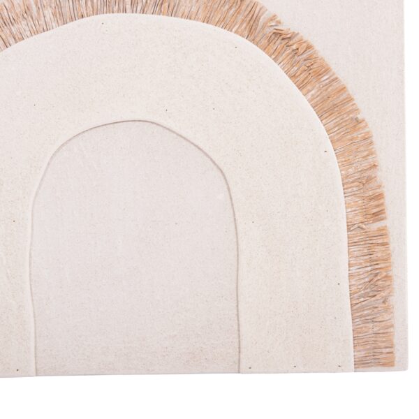 ΠΙΝΑΚΑΣ ΟΡΘΟΓΩΝΙΟΣ ΣΕΙΡΑ SANTORINI HM4535 MDF ΥΠΟΛΕΥΚΟ ΧΡΩΜΑ-ΔΙΑΚΟΣΜΗΣΗ ΜΠΕΖ 48x4,5(πάχος)x60Υεκ. - Image 6