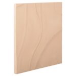 ΠΙΝΑΚΑΣ ΤΕΤΡΑΓΩΝΟΣ ΣΕΙΡΑ SANTORINI HM4520 MDF ΣΕ ΜΠΕΖ ΧΡΩΜΑ 80x4(πάχος)x80Υεκ. - Image 3