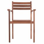 ΠΟΛΥΘΡΟΝΑ KEMPO HM6358 ΞΥΛΟ TEAK ΣΕ ΦΥΣΙΚΟ--58x58,5x88Υεκ. - Image 3