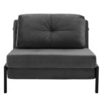 ΠΟΛΥΘΡΟΝΑ ΚΡΕΒΑΤΙ ΑΠΟ ΒΕΛΟΥΔΟ ΓΚΡΙ HM3078.11 95x92x66Υ εκ. - Image 4