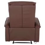 ΠΟΛΥΘΡΟΝΑ RELAX ΜΕ ΜΗΧΑΝΙΣΜΟ MASSAGE ROCCA HM0026.03 PU ΚΑΦΕ ΣΚΟΥΡΟ 80x96x97 εκ. - Image 6