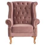 ΠΟΛΥΘΡΟΝΑ-ΜΠΕΡΖΕΡΑ ΣΑΠΙΟ ΜΗΛΟ ΒΕΛΟΥΔΟ T.CHESTERFIELD POLINA 83x75x107Yεκ.HM0053.05 - Image 3