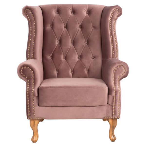 ΠΟΛΥΘΡΟΝΑ-ΜΠΕΡΖΕΡΑ ΣΑΠΙΟ ΜΗΛΟ ΒΕΛΟΥΔΟ T.CHESTERFIELD POLINA 83x75x107Yεκ.HM0053.05 - Image 3