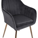 ΠΟΛΥΘΡΟΝΑΚΙ SAWYER ΒΕΛΟΥΔΟ ΓΚΡΙ ΜΕ ΧΡΥΣΑ ΠΟΔΙΑ HM8523.01 55Χ60Χ83Υ εκ. - Image 6