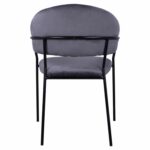 ΠΟΛΥΘΡΟΝΑΚΙ THEODORE HM8520.01 ΑΠΟ ΒΕΛΟΥΔΟ ΓΚΡΙ ΜΕ ΜΕΤΑΛΛΙΚΟ ΣΚΕΛΕΤΟ 55x50x82Υ εκ. - Image 6