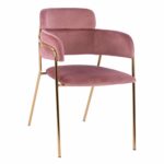 ΠΟΛΥΘΡΟΝΑΚΙ KELSO HM8521.02 ΒΕΛΟΥΔΟ ΣΑΠΙΟ ΜΗΛΟ & ΕΠΙΧΡΥΣΟ ΠΟΔΙ 52,5x52x80Υ εκ.