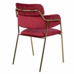 ΠΟΛΥΘΡΟΝΑΚΙ KELSO HM8521.06 ΒΕΛΟΥΔΟ ΜΠΟΡΝΤΩ & ΕΠΙΧΡΥΣΟ ΠΟΔΙ 52,5x52x80Υ εκ. - Image 5