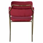 ΠΟΛΥΘΡΟΝΑΚΙ KELSO HM8521.06 ΒΕΛΟΥΔΟ ΜΠΟΡΝΤΩ & ΕΠΙΧΡΥΣΟ ΠΟΔΙ 52,5x52x80Υ εκ. - Image 6