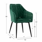ΠΟΛΥΘΡΟΝΑΚΙ CHARLES HM8522.03 ΜΕ ΚΥΠΑΡΙΣΣΙ ΒΕΛΟΥΔΟ 52x60x89Υ εκ. - Image 2