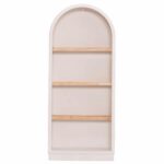 ΡΑΦΙΕΡΑ ΣΕΙΡΑ SANTORINI HM18044 MDF ΥΠΟΛΕΥΚΟ-ΡΑΦΙΑ ΞΥΛΟ ΕΛΑΤΟΥ ΦΥΣΙΚΟ 80x38x188,5Υεκ. - Image 3