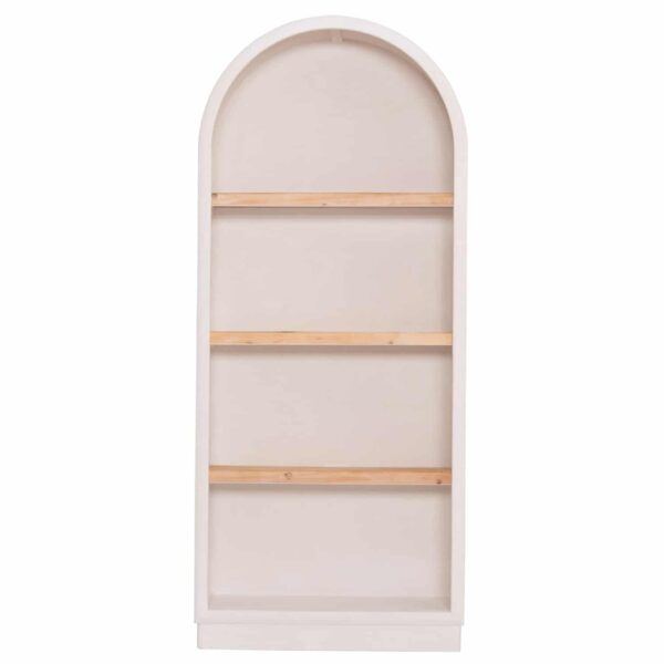 ΡΑΦΙΕΡΑ ΣΕΙΡΑ SANTORINI HM18044 MDF ΥΠΟΛΕΥΚΟ-ΡΑΦΙΑ ΞΥΛΟ ΕΛΑΤΟΥ ΦΥΣΙΚΟ 80x38x188,5Υεκ. - Image 3