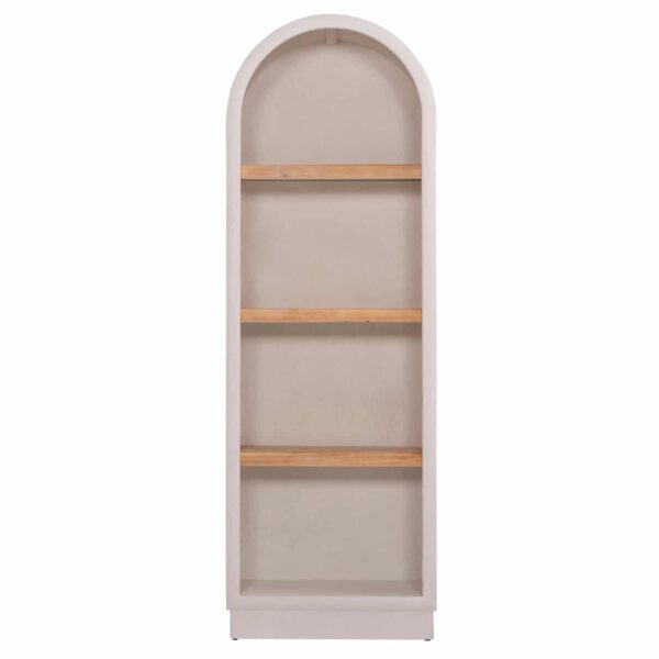 ΡΑΦΙΕΡΑ ΣΕΙΡΑ SANTORINI HM18045 MDF ΥΠΟΛΕΥΚΟ-ΡΑΦΙΑ ΞΥΛΟ ΕΛΑΤΟΥ ΦΥΣΙΚΟ 60x38,5x179Υεκ. - Image 3