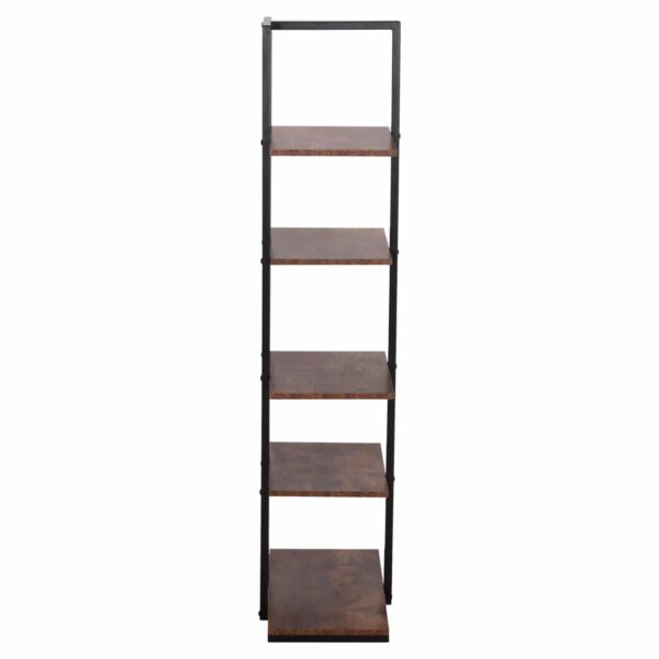 ΡΑΦΙΕΡΑ OMNI HM18074.04 ΜΑΥΡΟΣ ΜΕΤΑΛΛΙΚΟΣ ΣΚΕΛΕΤΟΣ-ΜΕΛΑΜΙΝΗ ΚΑΡΥΔΙ 68x34,5x150,5Υεκ - Image 4