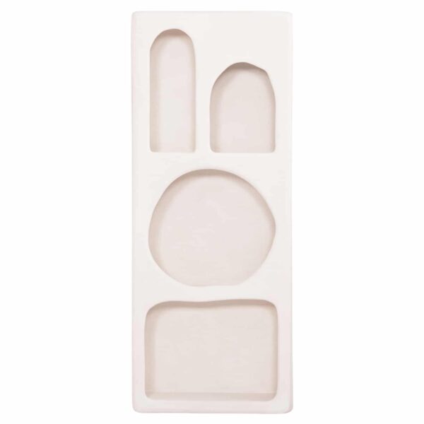 ΡΑΦΙΕΡΑ ΤΟΙΧΟΥ ΣΕΙΡΑ SANTORINI HM18069 MDF ΣΕ ΥΠΟΛΕΥΚΟ ΧΡΩΜΑ 47,5x18x120Υεκ. - Image 3