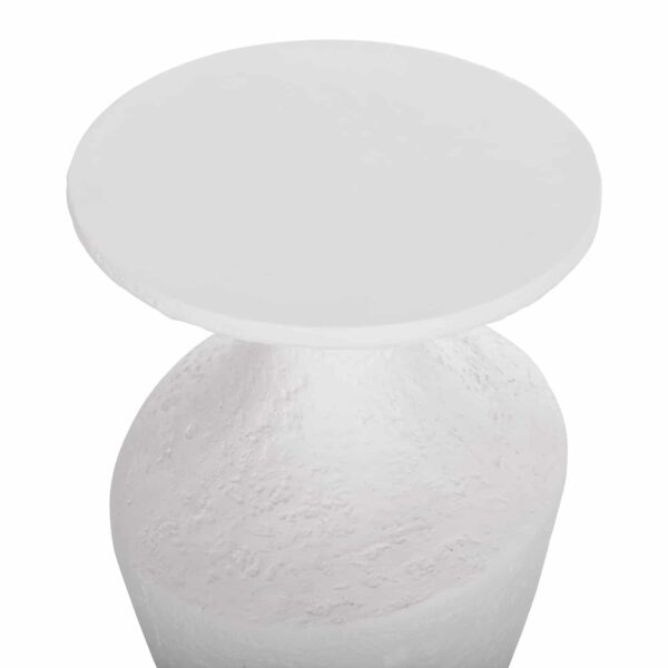 ΣΕΤ ΒΟΗΘΗΤΙΚΑ ΤΡΑΠΕΖΙΑ REBON 2ΤΜΧ HM21137.02 FIBER CEMENT ΣΕ ΛΕΥΚΟ--Φ40εκ & Φ27,5εκ - Image 4