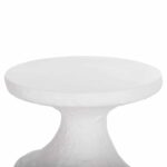 ΣΕΤ ΒΟΗΘΗΤΙΚΑ ΤΡΑΠΕΖΙΑ REBON 2ΤΜΧ HM21137.02 FIBER CEMENT ΣΕ ΛΕΥΚΟ--Φ40εκ & Φ27,5εκ - Image 5