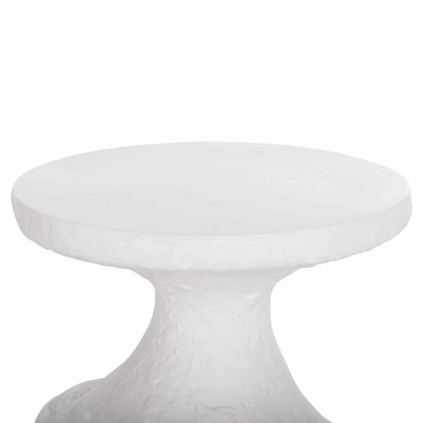 ΣΕΤ ΒΟΗΘΗΤΙΚΑ ΤΡΑΠΕΖΙΑ REBON 2ΤΜΧ HM21137.02 FIBER CEMENT ΣΕ ΛΕΥΚΟ--Φ40εκ & Φ27,5εκ - Image 5