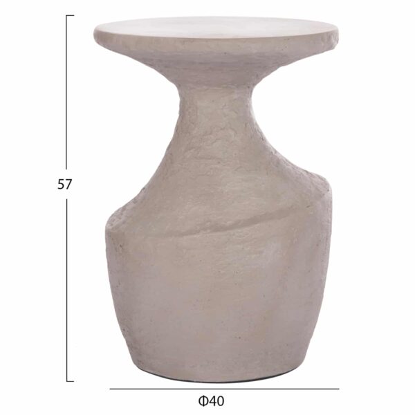 ΣΕΤ ΒΟΗΘΗΤΙΚΑ ΤΡΑΠΕΖΙΑ REBON 2ΤΜΧ HM21137.03 FIBER CEMENT ΣΕ ΓΚΡΙ--Φ40εκ & Φ27,5εκ - Image 2