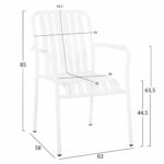 ΣΕΤ ΤΡΑΠΕΖΑΡΙΑΣ ΕΞ.ΧΩΡΟΥ 7ΤΜΧ KRUM HM21146 ΛΕΥΚΟ ΑΛΟΥΜΙΝΙΟ - Image 4