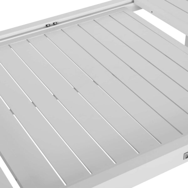 ΣΕΤ ΤΡΑΠΕΖΑΡΙΑΣ ΕΞ.ΧΩΡΟΥ 7ΤΜΧ KRUM HM21146 ΛΕΥΚΟ ΑΛΟΥΜΙΝΙΟ - Image 5