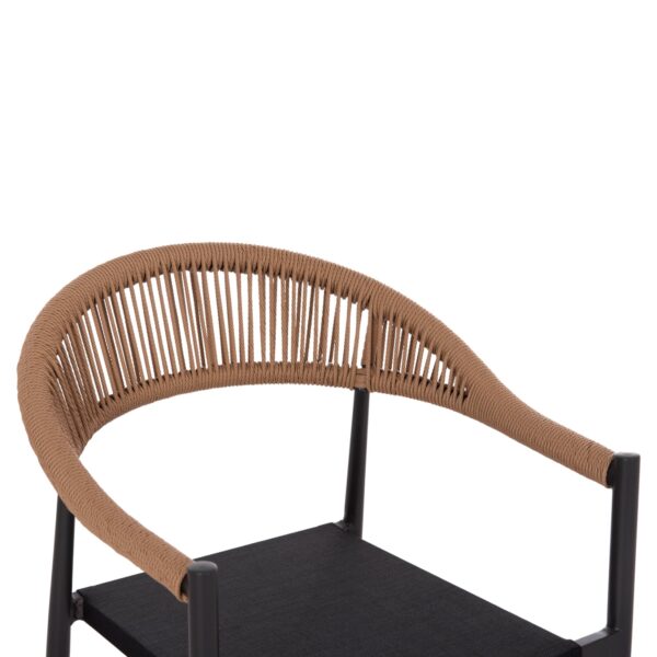 ΣΕΤ ΤΡΑΠΕΖΑΡΙΑΣ ΕΞΩΤ. ΧΩΡΟΥ 5ΤΜΧ BERG HM21134 ΣΚΟΥΡΟ ΓΚΡΙ ΑΛΟΥΜΙΝΙΟ--P.E.RATTAN - Image 6