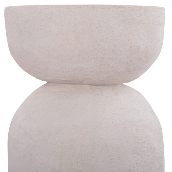 ΣΚΑΜΠΟ ΣΕΙΡΑ SANTORINI HM18041 ΠΟΛΥΡΗΤΙΝΗ ΣΕ ΥΠΟΛΕΥΚΟ Φ30,5x46Υεκ - Image 5