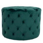 ΣΚΑΜΠΟ KASSIE ΚΥΠΑΡΙΣΣΙ ΒΕΛΟΥΔΟ ΤΥΠΟΥ CHESTERFIELD HM8406.03 Φ60x43Υ εκ. - Image 3