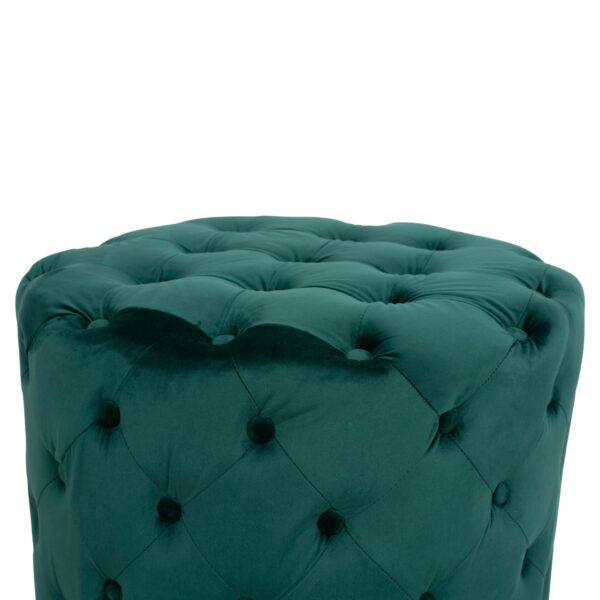 ΣΚΑΜΠΟ KASSIE ΚΥΠΑΡΙΣΣΙ ΒΕΛΟΥΔΟ ΤΥΠΟΥ CHESTERFIELD HM8406.03 Φ60x43Υ εκ. - Image 5