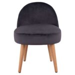 ΣΚΑΜΠΟ ΜΕ ΠΛΑΤΗ YASMINE ΓΚΡΙ ΒΕΛΟΥΔΟ HM8395.01  47x43x63,5Υ εκ.εκ. - Image 3