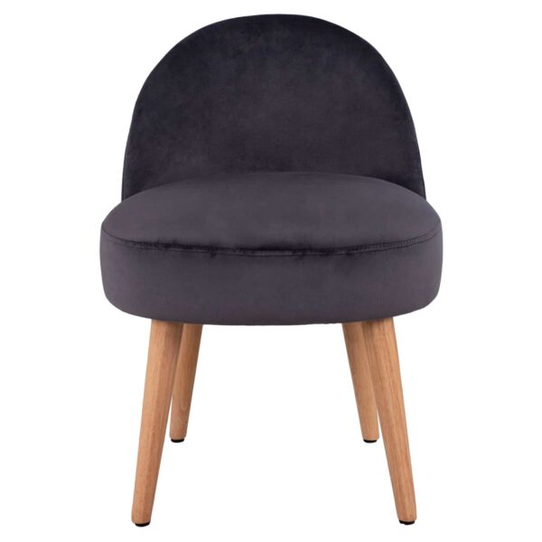 ΣΚΑΜΠΟ ΜΕ ΠΛΑΤΗ YASMINE ΓΚΡΙ ΒΕΛΟΥΔΟ HM8395.01  47x43x63,5Υ εκ.εκ. - Image 3