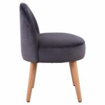 ΣΚΑΜΠΟ ΜΕ ΠΛΑΤΗ YASMINE ΓΚΡΙ ΒΕΛΟΥΔΟ HM8395.01  47x43x63,5Υ εκ.εκ. - Image 4