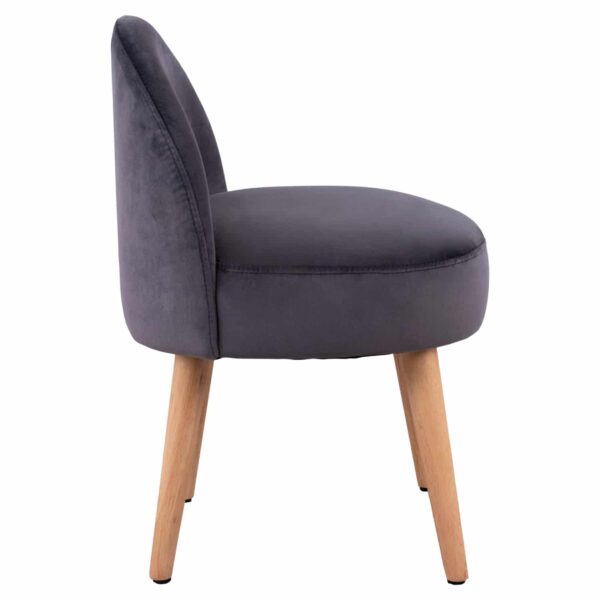 ΣΚΑΜΠΟ ΜΕ ΠΛΑΤΗ YASMINE ΓΚΡΙ ΒΕΛΟΥΔΟ HM8395.01  47x43x63,5Υ εκ.εκ. - Image 4