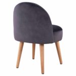 ΣΚΑΜΠΟ ΜΕ ΠΛΑΤΗ YASMINE ΓΚΡΙ ΒΕΛΟΥΔΟ HM8395.01  47x43x63,5Υ εκ.εκ. - Image 5