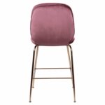 ΣΚΑΜΠΟ ΜΕΣΑΙΟΥ ΥΨΟΥΣ NORA HM8524.02 ΒΕΛΟΥΔΟ ΣΑΠΙΟ ΜΗΛΟ & ΧΡΥΣΟ ΜΕΤΑΛΛΙΚΟ ΣΚΕΛΕΤΟ 48x61x103 εκ. - Image 6