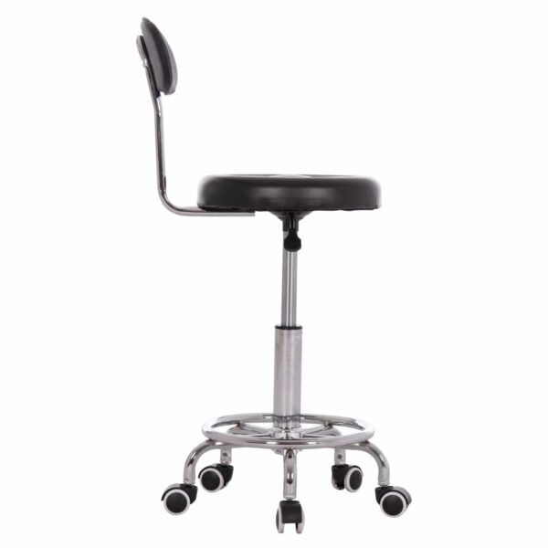 ΣΚΑΜΠΟ ΠΕΡΙΣΤΡΕΦΟΜΕΝΟ ΣΧΕΔΙΑΣΤΗΡΙΟΥ IRIS HM211.21 PU ΜΑΥΡΟ HOMEMARKT 34x43x86,5Υεκ. - Image 4