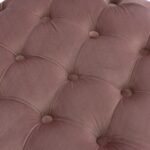 ΣΚΑΜΠΟ KASSIE  ΣΑΠΙΟ ΜΗΛΟ ΒΕΛΟΥΔΟ ΤΥΠΟΥ CHESTERFIELD HM8406.02 Φ60x43Υ εκ. - Image 5