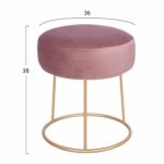 ΣΚΑΜΠΟ KARLO ΣΑΠΙΟ ΜΗΛΟ ΜΕ ΧΡΥΣΗ ΒΑΣΗ HM8411.02 Φ36x38Υ εκ. - Image 2