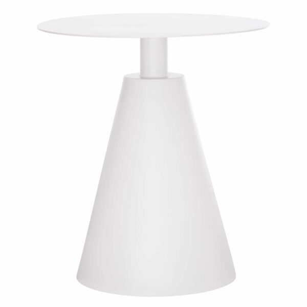 ΤΡΑΠΕΖΑΚΙ ΒΟΗΘ. ΣΤΡΟΓΓΥΛΟ ΕΞ.ΧΩΡΟΥ SERA HM6270.02 ΛΕΥΚΟ ΑΛΟΥΜΙΝΙΟ Φ50x56Υεκ. - Image 3