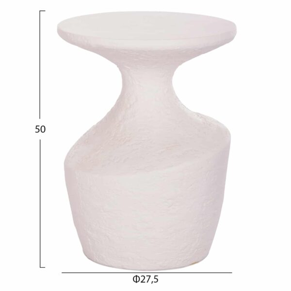 ΤΡΑΠΕΖΙ ΒΟΗΘΗΤΙΚΟ REBON HM18156.02S FIBER CEMENT ΣΕ ΛΕΥΚΟ--Φ27.5x50Υεκ. - Image 2