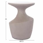 ΤΡΑΠΕΖΙ ΒΟΗΘΗΤΙΚΟ REBON HM18156.03S FIBER CEMENT ΣΕ ΓΚΡΙ--Φ27.5x50Υεκ. - Image 2