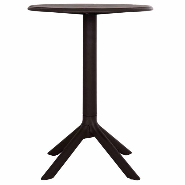 ΤΡΑΠΕΖΙ ΠΟΛΥΠΡΟΠΥΛΕΝΙΟΥ ΣΤΡΟΓΓΥΛΟ TERRIN HM6124.13 ΚΑΦΕ Φ60x75Υεκ. - Image 3