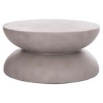 ΤΡΑΠΕΖΙ ΣΑΛΟΝΙΟΥ ANNA HM18158.03 FIBER CEMENT ΣΕ ΓΚΡΙ--Φ92x44.5Υεκ