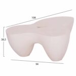 ΤΡΑΠΕΖΙ ΣΑΛΟΝΙΟΥ SALLEN HM18161.02 FIBER CEMENT ΣΕ ΛΕΥΚΟ--108x94x38,5Υεκ. - Image 2