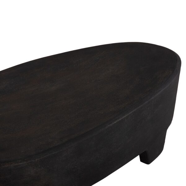ΤΡΑΠΕΖΙ ΣΑΛΟΝΙΟΥ ΟΒΑΛ ΣΕΙΡΑ SANTORINI HM18066 MDF ΣΕ ΜΑΥΡΟ ΧΡΩΜΑ 100x60x33Υεκ. - Image 6