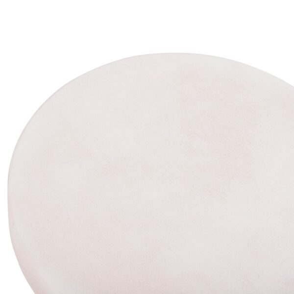 ΤΡΑΠΕΖΙ ΣΑΛΟΝΙΟΥ ΣΤΡΟΓΓΥΛΟ ΣΕΙΡΑ SANTORINI HM18050 MDF ΣΕ ΥΠΟΛΕΥΚΟ ΧΡΩΜΑ Φ80x35Υεκ. - Image 5