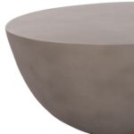 ΤΡΑΠΕΖΙ ΣΑΛΟΝΙΟΥ ΣΤΡΟΓΓΥΛΟ ALLAN HM18162.03 FIBER CEMENT ΣΕ ΓΚΡΙ--Φ92x49Υεκ. - Image 4