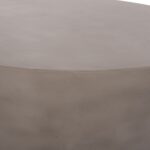 ΤΡΑΠΕΖΙ ΣΑΛΟΝΙΟΥ ΣΤΡΟΓΓΥΛΟ ALLAN HM18162.03 FIBER CEMENT ΣΕ ΓΚΡΙ--Φ92x49Υεκ. - Image 5