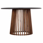 ΤΡΑΠΕΖΙ ΣΤΡΟΓΓΥΛΟ ΕΞ.ΧΩΡΟΥ CRISTOBAL HM6235 ΞΥΛΟ ΑΚΑΚΙΑΣ-CEMENT TOP Φ120x77Υεκ - Image 3