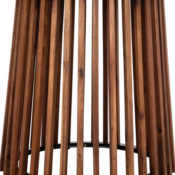 ΤΡΑΠΕΖΙ ΣΤΡΟΓΓΥΛΟ ΕΞ.ΧΩΡΟΥ CRISTOBAL HM6235 ΞΥΛΟ ΑΚΑΚΙΑΣ-CEMENT TOP Φ120x77Υεκ - Image 6